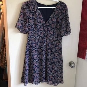Madewell flutter sleeve dress